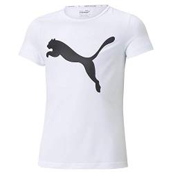 Puma Mädchen T-Shirt Active Tee G 587007 Puma White 140 von PUMA