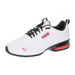 Puma Men Tazon Advance Sl Bold Road Running Shoes, Puma White-Puma Black-For All Time Red, 44 EU von PUMA
