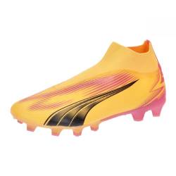 Puma Men Ultra Match+ Ll Fg/Ag Soccer Shoes, Sun Stream-Puma Black-Sunset Glow, 44 EU von PUMA