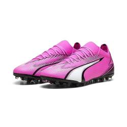 Puma Men Ultra Match Mg Soccer Shoes, Poison Pink-Puma White-Puma Black, 40.5 EU von PUMA