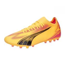 Puma Men Ultra Match Mg Soccer Shoes, Sun Stream-Puma Black-Sunset Glow, 39 EU von PUMA