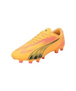 Puma Men Ultra Play Fg/Ag Soccer Shoes, Sun Stream-Puma Black-Sunset Glow, 41 EU von PUMA