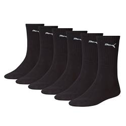 Puma Sports Socks Cush Crew (6 Pair Pack), Black, 2.5-5 UK (35-38 EU) von PUMA