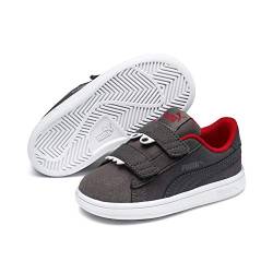 Puma Unisex Baby Smash V2 Monster V INF Sneaker, Grau (Asphalt-Charcoal Gray-High Risk Red White 2), 23 EU von PUMA