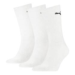 Puma Unisex Crew Socken, Weiß, 35/38 (3er Pack) von PUMA