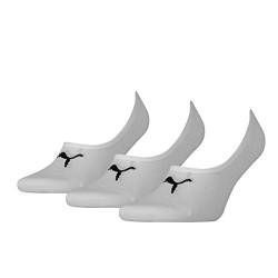 Puma Unisex Footie Socken, Weiß, 35/38 (3er Pack) von PUMA