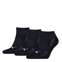 Puma Unisex Sneaker Socken, Marineblau, 35/38 (3er Pack) von PUMA