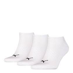 Puma Unisex Sneaker Socken, Weiß, 39/42 (3er Pack) von PUMA