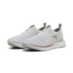 Puma Women Softride Remi Slip-On Knit Wn'S Road Running Shoes, Ash Gray-Puma White-Rose Gold, 40 EU von PUMA