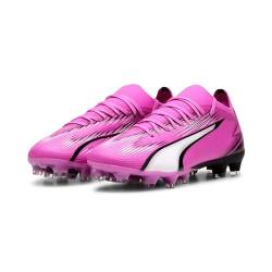 Puma Women Ultra Match Fg/Ag Wn'S Soccer Shoes, Poison Pink-Puma White-Puma Black, 40.5 EU von PUMA