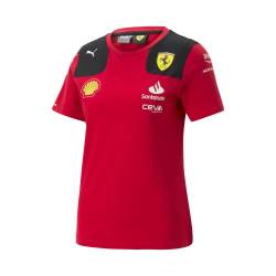 Scuderia Ferrari - Damen-Team-T-Shirt 2023 - Rot - Größe: XS von PUMA