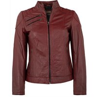 PUNCHBALL Lederjacke Lady-101 Echtleder Damen Lederjacke Lammnappa dunkelrot von PUNCHBALL