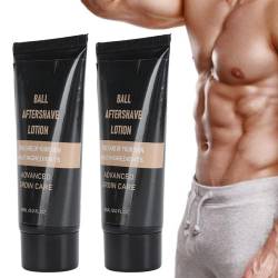 2 Stück 59 Ml Leistengegend Aftershave Lotion Männer Körperlotion Feuchtigkeitsspendende Trockene Haut Rötungslinderung Feuchtigkeitscreme Körperpflegecreme für Männer von PUNELE