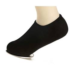 PUNELE Schwimmsocken Damen Herren Wasserdicht Tauchsocken Schwimmen Schnell Trocknende Sportschuhe für Strand Schwimmbad (XS, S, M, L, XL, 2XL), Schwarz , M 38-39 von PUNELE