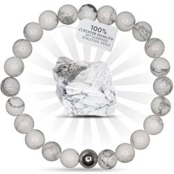 PURAJA Premium Perlenarmband für Herren | Handgemachtes Kugelarmband für Herren | Echtes Edelstein Armband für Männer | Tolles Geschenk in hochwertiger Schmuckschachtel von PURAJA