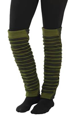 PUREWONDER Damen Stulpen Beinstulpen Beinwärmer Modell Nr. 2 Grün von PUREWONDER