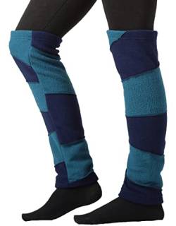 PUREWONDER Damen Stulpen Beinstulpen Fleece Beinwärmer Modell Nr. 27 Blau von PUREWONDER