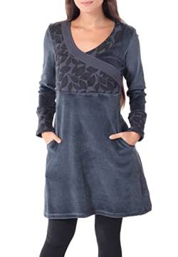 PUREWONDER Kleid Alternatives Samtkleid dr36 Grau L von PUREWONDER