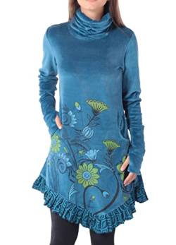 PUREWONDER Kleid aus Samt mit Kragen dr20 Blau XL von PUREWONDER