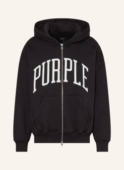 Purple Brand Sweatjacke schwarz von PURPLE BRAND
