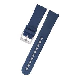 PURYN 23 mm Gummi-Silikon-Uhrenarmband für Blancpain Fifty Fathoms, weiches Ersatzarmband, Sport-Armband, Uhren-Zubehörteile, 23 mm, Achat von PURYN