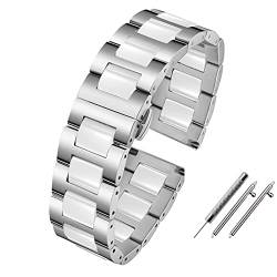 PURYN Smartwatch-Armband, 20 mm, 22 mm, Keramik-Armband für Samsung Gear S2, S3, S4, Ersatzband für Huawei Watch 2 Pro GT2 Magic Bands, 22 mm, Achat von PURYN