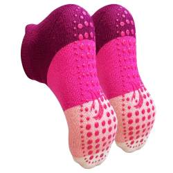 PUTUO Kinder Stoppersocken Mädchen Haussocken: ABS Socken Jungen Dicke Thermosocken Wintersocken Kindersocken Warme Antirutsch Socken mit Noppen für 2-4 Jahre Kind von PUTUO