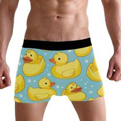 PUXUQU Herren Boxershorts Süß Gelb Ente Unterhosen Männer Herrenunterwäsche Unterwäsche von PUXUQU