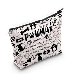 PWHAOO Hunde-Oma-Geschenk, Pawma Definition, Make-up-Tasche, Großhund, Kosmetiktasche, Hundeliebhaber, Geschenk, Haustierbesitzer, Rettungsgeschenk, Pawma Definition M von PWHAOO