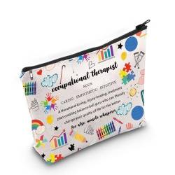 PWHAOO OT Wertschätzungsgeschenk, Ergotherapeutin, Definitions-Make-up-Tasche, Ergotherapie-Kosmetiktasche, OT-Abschlussgeschenk, Ergotherapeutin Definition M von PWHAOO