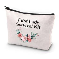 First Lady Geschenk Pastor Frau Wertschätzung Geschenk First Lady Survival Kit Kosmetiktaschen Lady of Lourdes Geschenk Erstkommunion Geschenk, beige, Einheitsgröße von PXTIDY