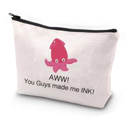 Nemo Dory Movie Octopus Gift Aww You Guys Made Me Ink Funny Cartoons Movie Cosmetic Makeup Bag Ocean Animal Fans Gift, beige, Einheitsgröße von PXTIDY