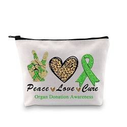 PXTIDY Organ Spender Geschenk Organ Spende Bewusstsein Kosmetiktasche Frieden Liebe Heilung Organ Spende Bewusstsein Makeup Leinwand Tasche Umpflanzung Patienten Geschenke Spender Wertschätzung von PXTIDY