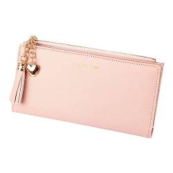 PYUIYY , Kunstleder, Reißverschluss, einfarbig, Unterarm-Geldbörse, Clutch-Geldbörse Brieftasche Damen Groß Billig von PYUIYY