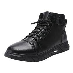 PYUIYY Custom All Black Hight Top Synthetische PU-Turnschuhe Hersteller von Freizeitschuhen für den Menschen Boot Herren Schuhe von PYUIYY