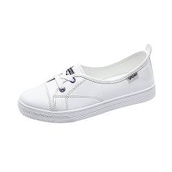 PYUIYY Damenschuhe, Flache Freizeitschuhe, modisch, bequem, kleine weiße Schuhe Damenschuhe Marine Sneaker von PYUIYY