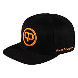 Pablo & Capone Snapback Cap - Black & Orange von Pablo & Capone