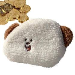 Niedliche Plüschgeldbörse | Kleine Geldbörse Cartoon niedlich Teddybär, verschleißfeste und multifunktionale Handtasche für Pacienjo, Kaffee-Ohren, 1 von Pacienjo