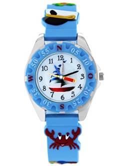 Pacific Time Kinderuhr analog Quarz mit Silikonarmband 86281 von Pacific Time