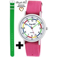 Pacific Time Quarzuhr Set Kinder Armbanduhr First Lernuhr Wechselarmband, Mix und Match Design - Gratis Versand von Pacific Time