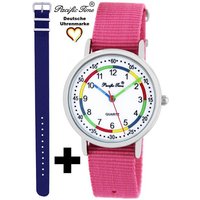 Pacific Time Quarzuhr Set Kinder Armbanduhr First Lernuhr Wechselarmband, Mix und Match Design - Gratis Versand von Pacific Time