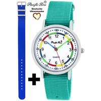 Pacific Time Quarzuhr Set Kinder Armbanduhr First Lernuhr Wechselarmband, Mix und Match Design - Gratis Versand von Pacific Time