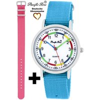 Pacific Time Quarzuhr Set Kinder Armbanduhr First Lernuhr Wechselarmband, Mix und Match Design - Gratis Versand von Pacific Time