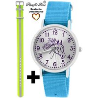 Pacific Time Quarzuhr Set Kinder Armbanduhr Pferd violett Wechselarmband, Mix und Match Design - Gratis Versand von Pacific Time