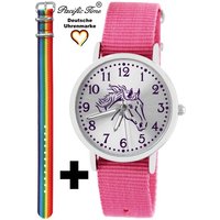 Pacific Time Quarzuhr Set Kinder Armbanduhr Pferd violett Wechselarmband, Mix und Match Design - Gratis Versand von Pacific Time