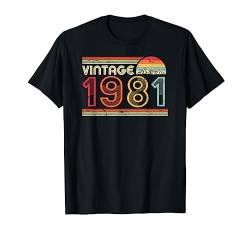 1981 Shirt. Geburtstag Jahrgang T-Shirt. Retro Vintage Tee von Pack A Punch