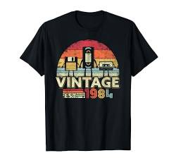 1984 Shirt. Geburtstag Jahrgang T-Shirt. Retro Vintage Tee T-Shirt von Pack A Punch