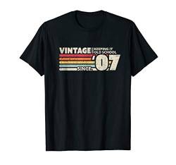 2007 Geburtstag Jahrgang, Retro Vintage T-Shirt von Pack A Punch