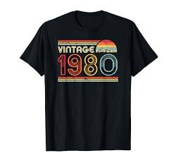 40. Geburtstag Shirt. 1980 Jahrgang Shirt. Retro Vintage T-Shirt von Pack A Punch