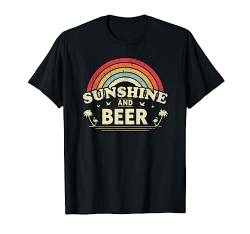 Bier, Sunshine and Beer Shirt. Jahrgang T-Shirt von Pack A Punch